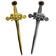 Red Stone Welsh Dragon Kilt Pin