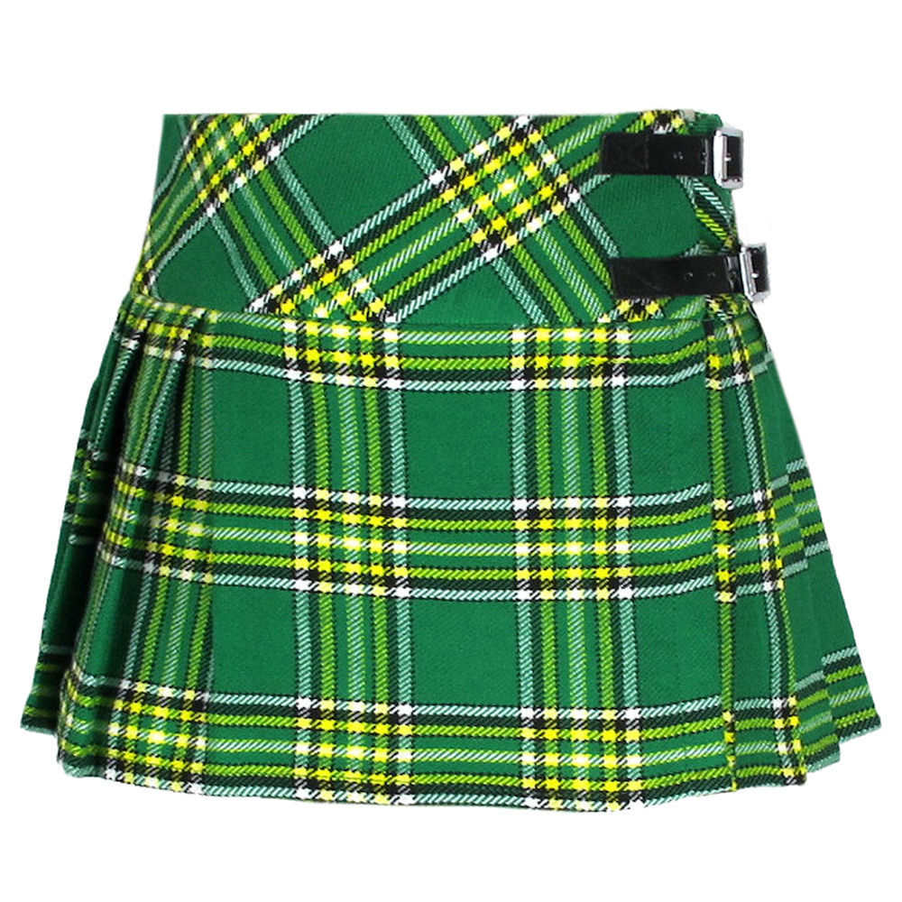 Green Tartan Katie Kilt Skirt