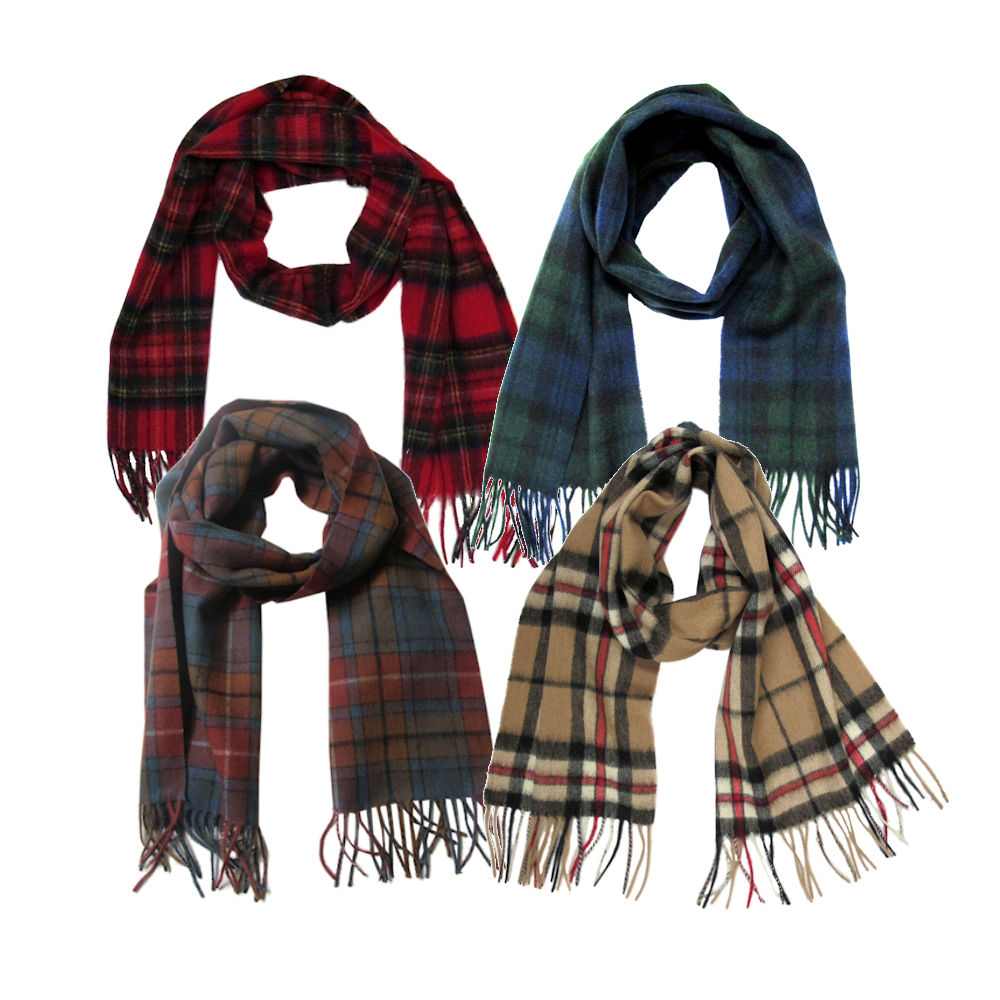 Lona Scott Lambswool Tartan Scarves