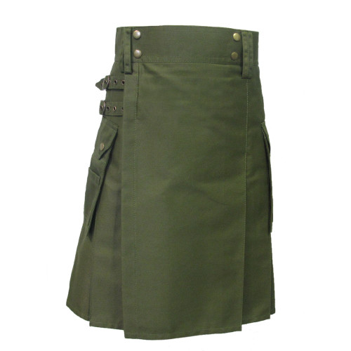 Olive Green Utility Kilt